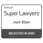 Rated By Super Lawyers | Jack Stipe | Selected in 2025