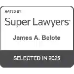 Rated By Super Lawyers | James A. Belote | Selected in 2025
