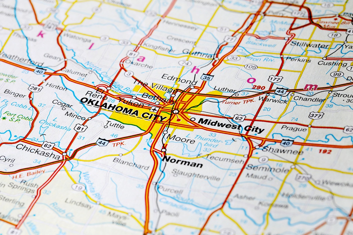 oklahoma city map